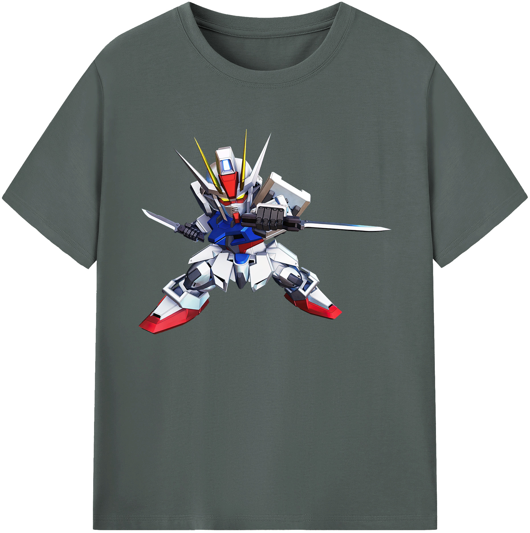 （画像用） 機動戦士ガンダム Mobile Suit Gundam 綿100％ メンズ半袖Tシャツ｜肌触りやわらか＆通気性